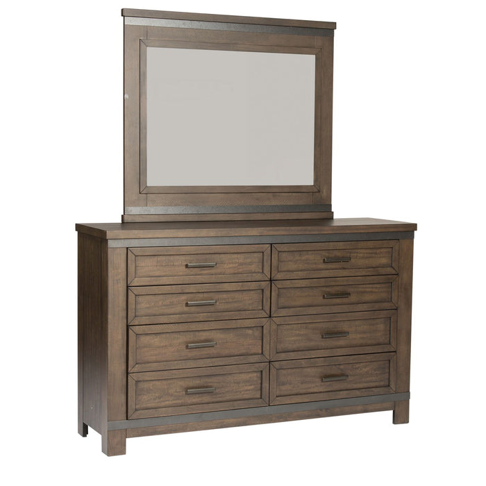 Thornwood Hills Queen Two Sided Storage Bed, Dresser & Mirror, Chest, Night Stand