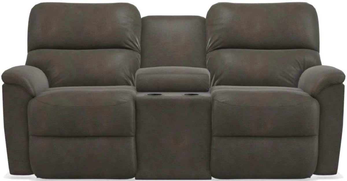 La-Z-Boy Brooks Slate Power Reclining Loveseat With Console