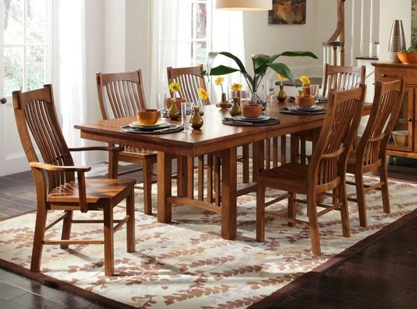 A-America Laurelhurst Slatback Side Chair in Mission Oak (Set of 2)