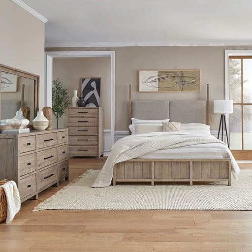 Proximity Place Queen Poster Bed, Dresser & Mirror, Chest image