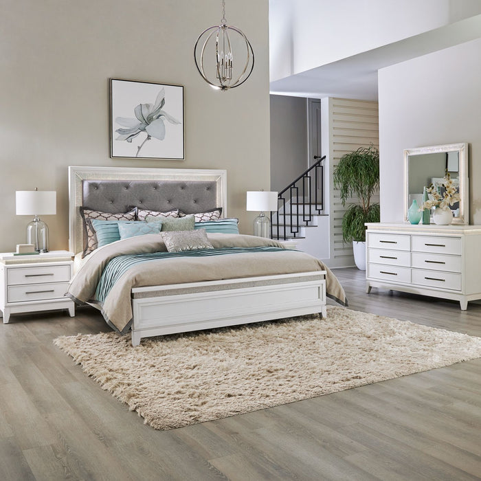 Reflections King California Uph Bed, Dresser & Mirror, Night Stand image
