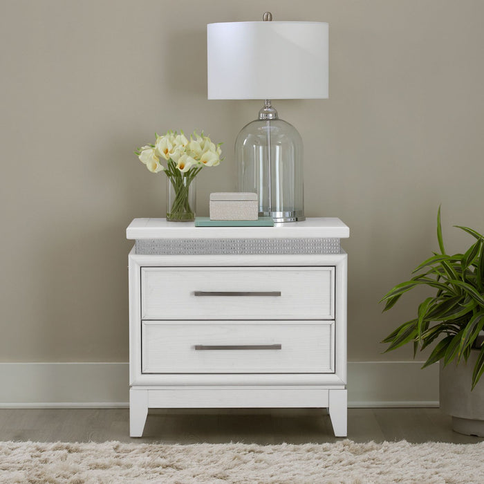 Reflections Nightstand w/ Lights and Charging Station
