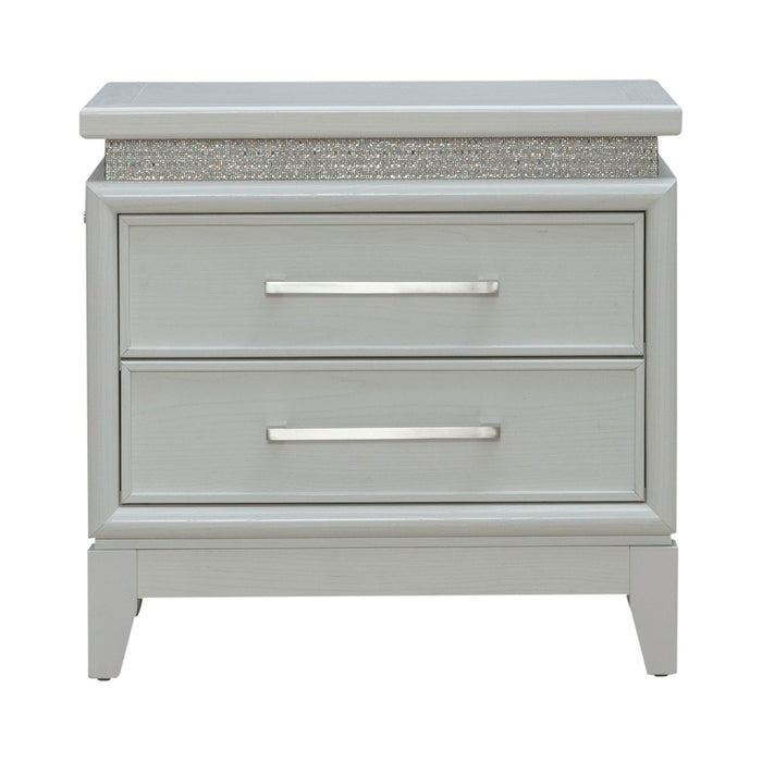 Reflections Nightstand w/ Lights and Charging Station