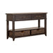 Liberty Furniture Mill Creek 2 Drawer Sofa Table in Peppercorn image