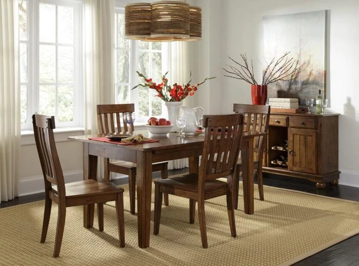 A-America Toluca Wide Server in Rustic Amber