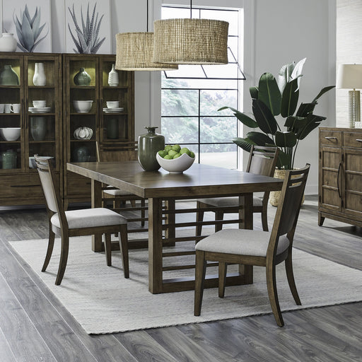 Shaker Lakes Opt 5 Piece Double Pedestal Table Set image