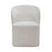 Accent Dining Accent Dining Chair w/ Casters - Ivory image