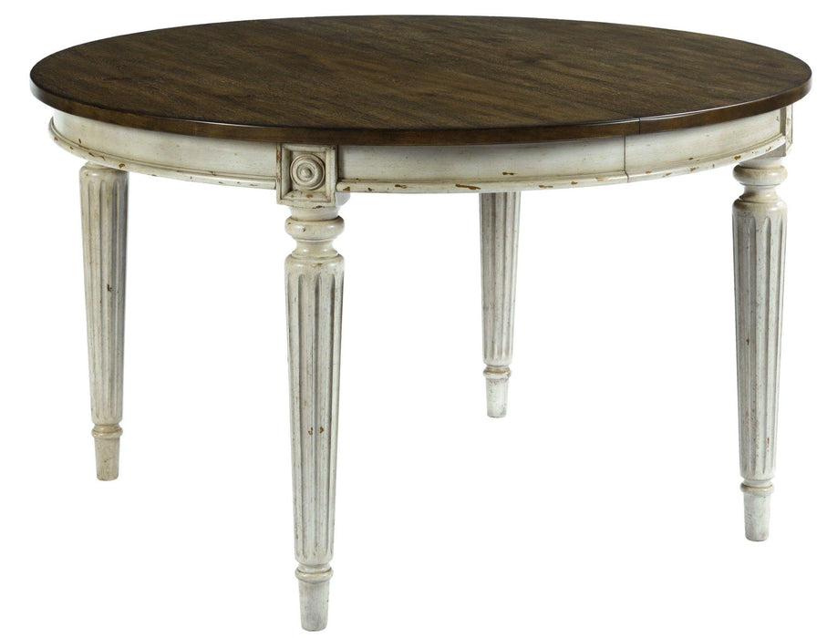 American Drew Southbury Dining Table in Fossil and Parchment
