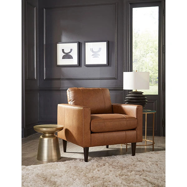 TRAFTON LEATHER CLUB CHAIR- C10ELU