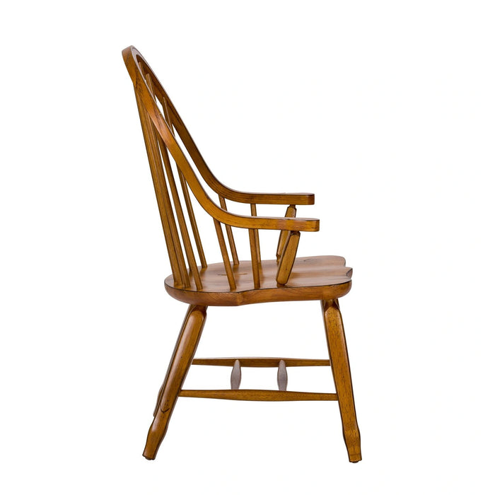 Treasures Bow Back Arm Chair - Oak image