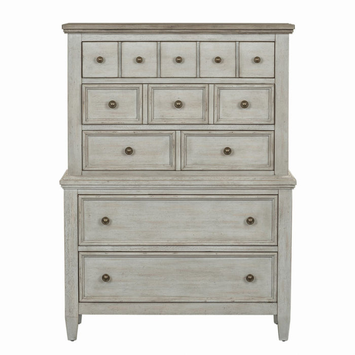 Heartland King California Panel Bed, Dresser & Mirror, Chest, Night Stand