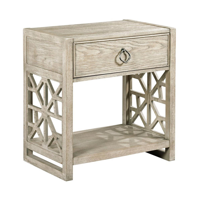 American Drew Vista Delray Open Nightstand in White Oak