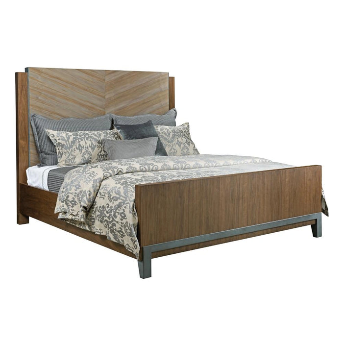 American Drew AD Modern Synergy Chevron Maple Queen BedR