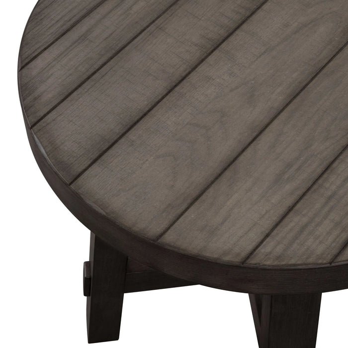 Modern Farmhouse Splay Leg Round End Table image