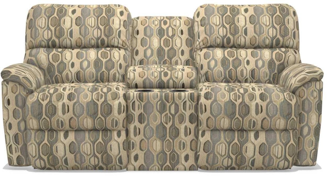 La-Z-Boy Brooks Slate Power Reclining Loveseat With Headrest And Console