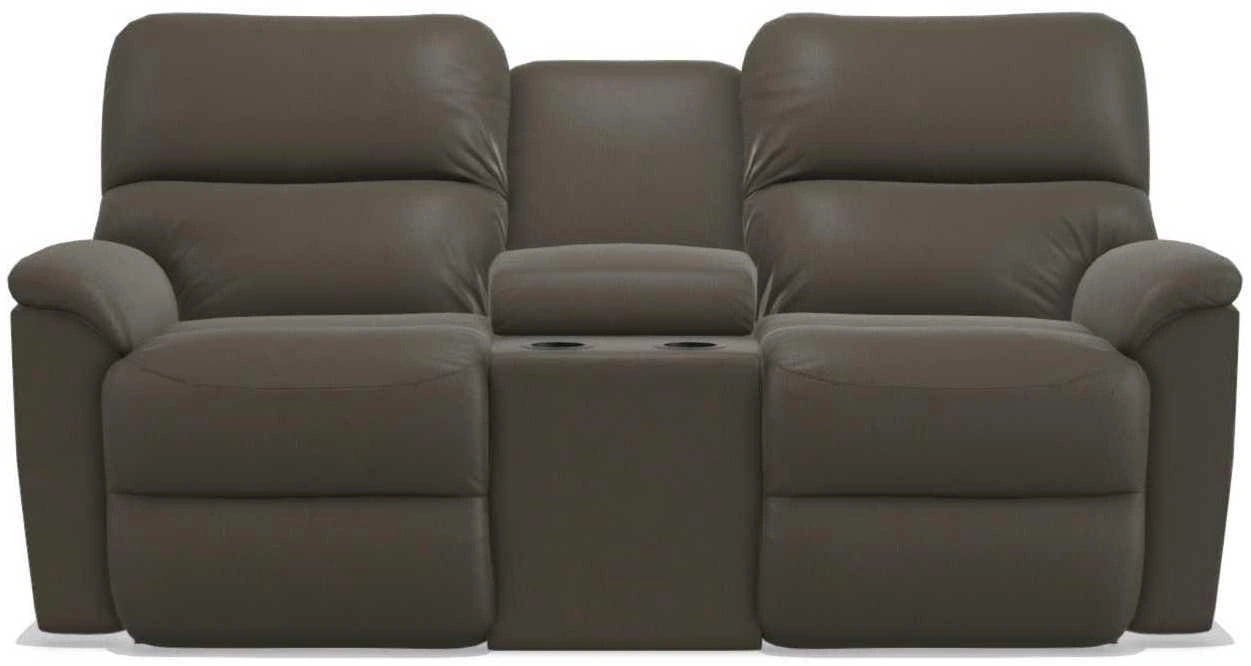 La-Z-Boy Brooks Tar Power Reclining Loveseat with Headrest and Console
