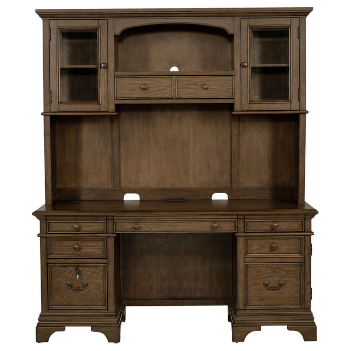 Hartshill Credenza Desk with Hutch