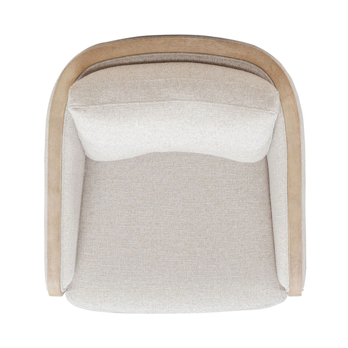 Nora Uph Swivel Accent Chair - Light Brown image
