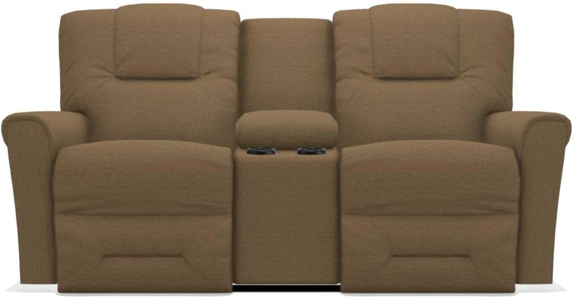 La-Z-Boy Easton PowerRecline La-Z-Time Moccasin Reclining Console Loveseat