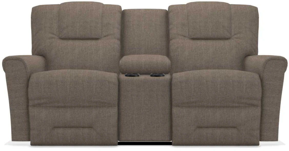 La-Z-Boy Easton PowerRecline La-Z-Time Otter Reclining Console Loveseat