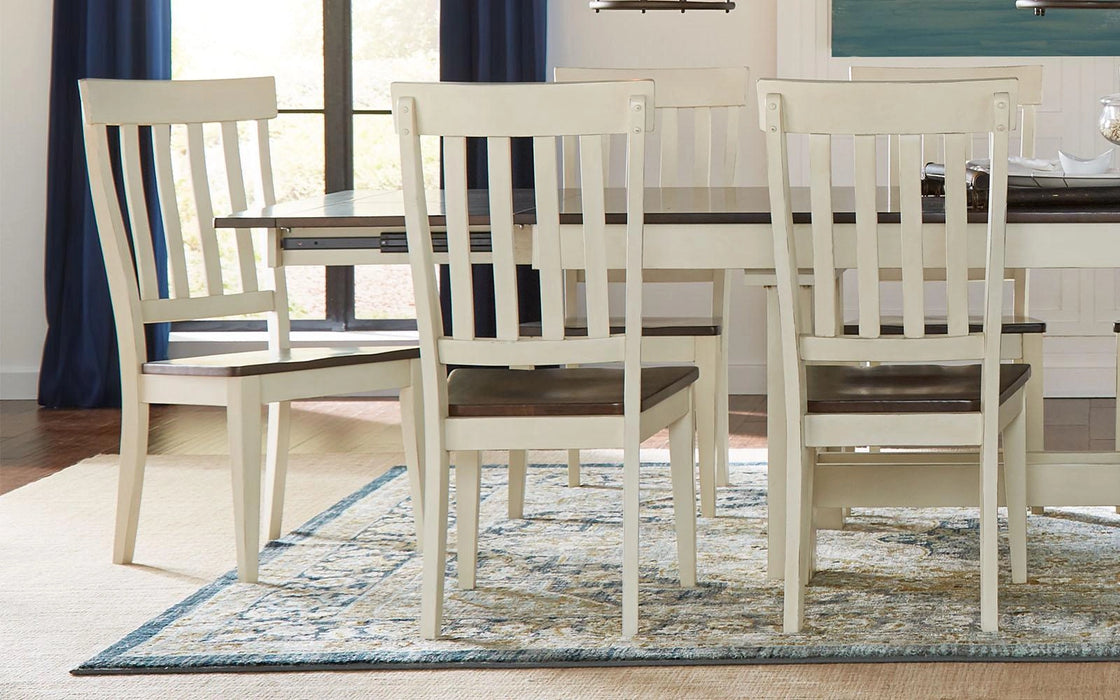 A-America Furniture Mariposa Slatback Side Chair in Coffee (Set of 2)