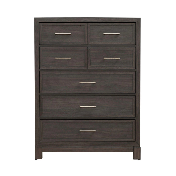 Modern Edge 5 Drawer Chest in Caffe image