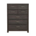 Modern Edge 5 Drawer Chest in Caffe image