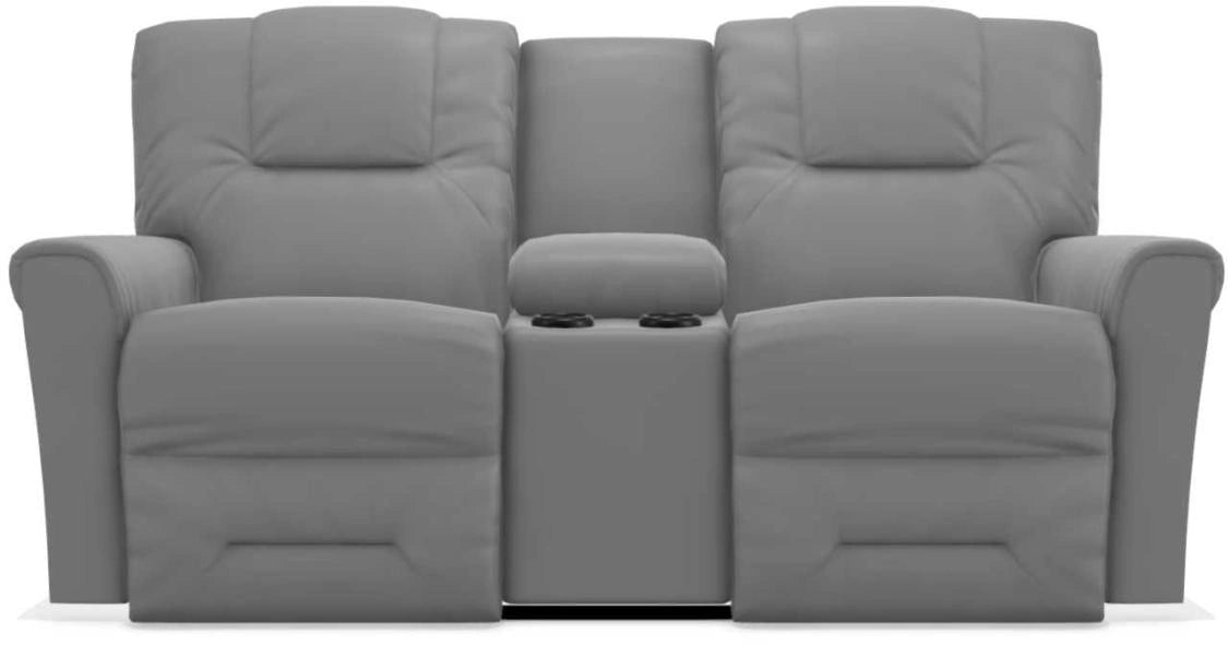 La-Z-Boy Easton PowerRecline La-Z-Time Slate Reclining Console Loveseat