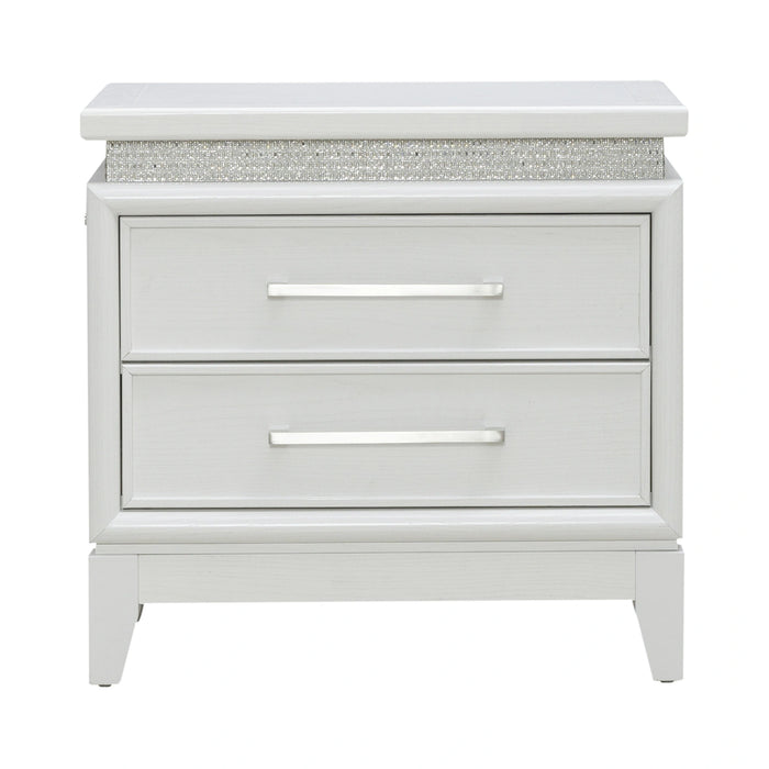 Reflections Nightstand w/ Lights and Charging Station image