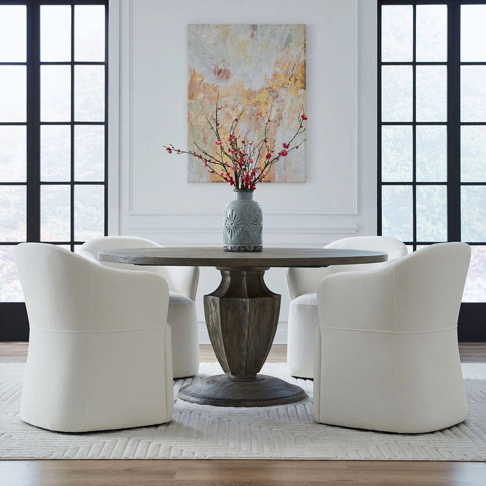 Accent Dining Accent Dining Chair w/ Casters - Ivory image