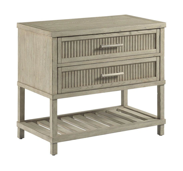 American Drew West Fork Harrison Nightstand in Aged Taupe