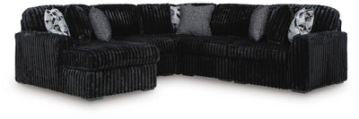 Midnight-Madness Sectional with Chaise