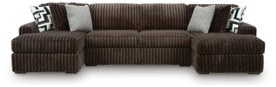 Midnight-Madness Sectional with Chaise