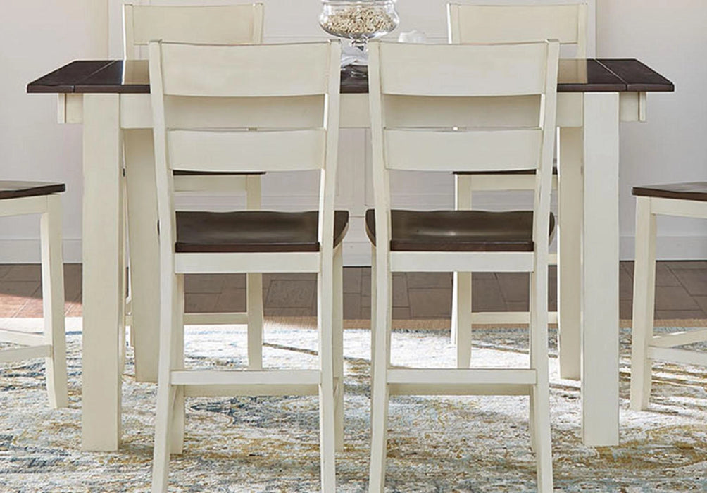 A-America Furniture Mariposa Gathering Table in Coffee