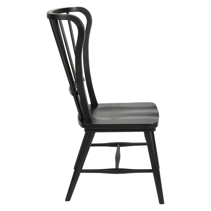 River Place Windsor Back Side Chair - Black (RTA) image