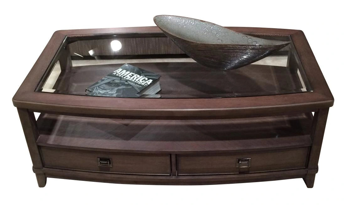 American Drew Park Studio Rectangular Cocktail Table in Light Oak