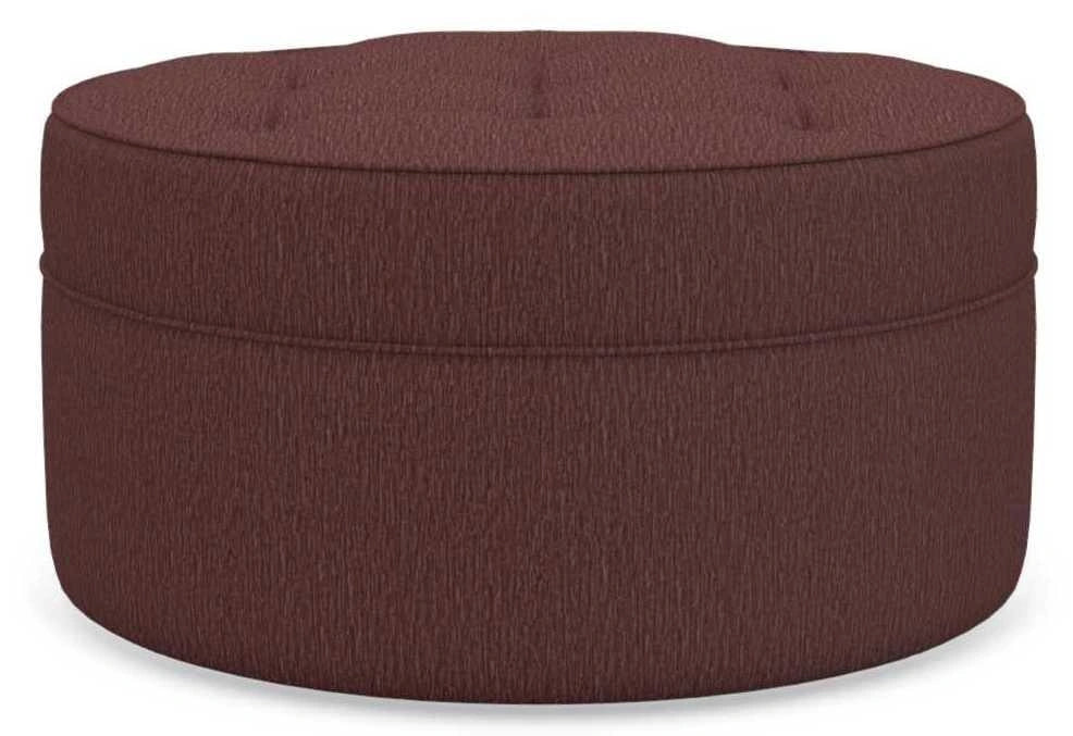 La-Z-Boy Roundabout Burgundy Ottoman