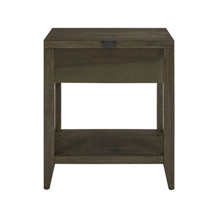 Shaker Lakes Open Nightstand w/ Charging Station image