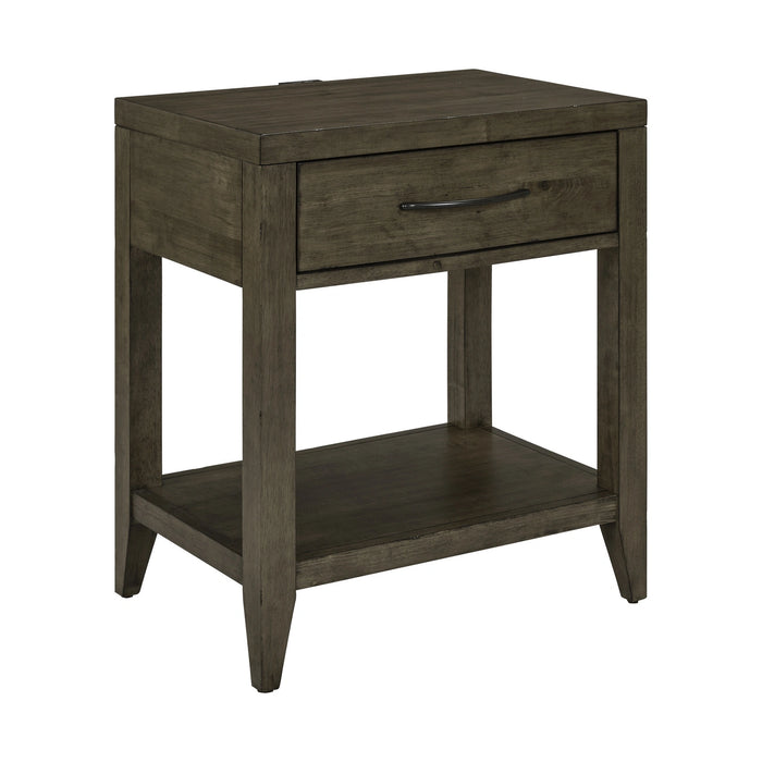 Shaker Lakes Open Nightstand w/ Charging Station image