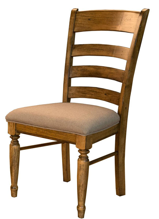 A-America Furniture Bennett Ladderback Upholstered Side Chair in Smoky Quartz (Set of 2) image