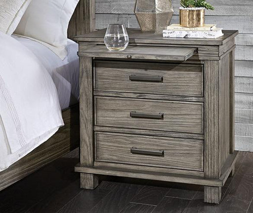 A-America Furniture Glacier Point Nightstand in Greystone image