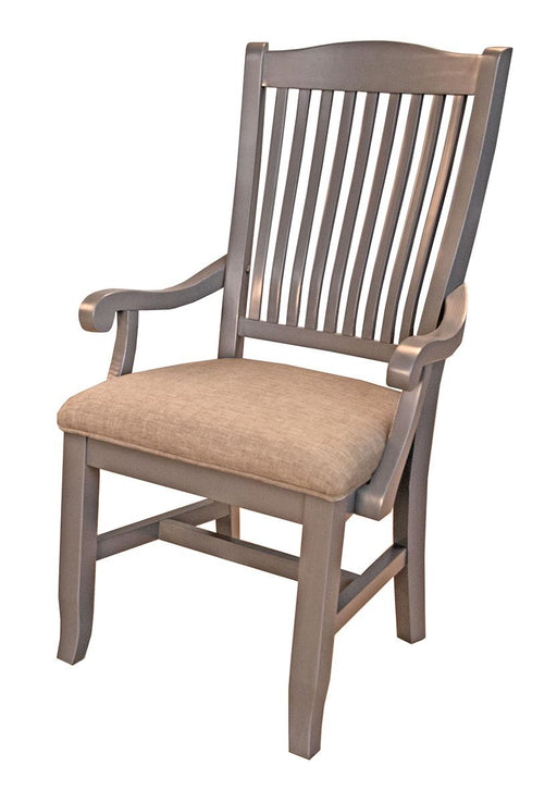 A-America Furniture Port Townsend Slatback Upholstered Arm Chair in Seaside Pine (Set of 2) image