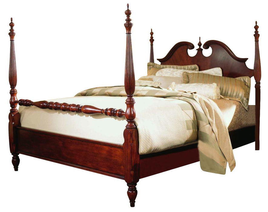 American Drew Cherry Grove Queen Low Poster Bed