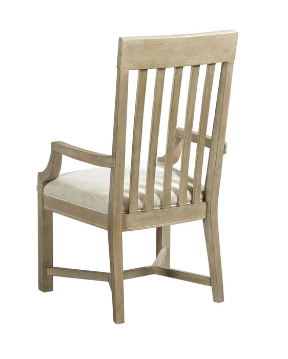 American Drew Litchfield James Arm Chair (Set of 2) in Driftwood
