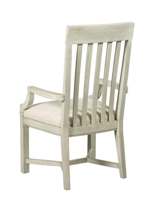 American Drew Litchfield James Arm Chair (Set of 2) in Cambric Ivory