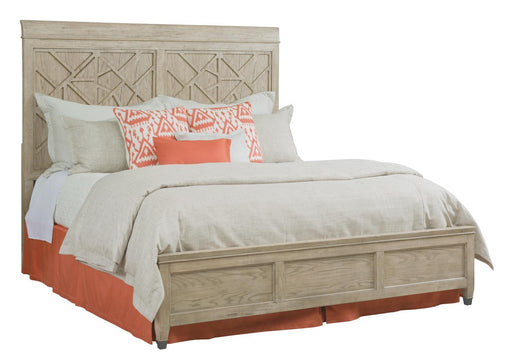 American Drew Vista Altamonte California King Panel Bed in White Oak image