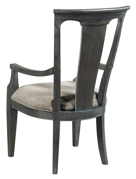 American Drew Ardennes Roland Arm Chair in Black Forest and Brindle (Set of 2)