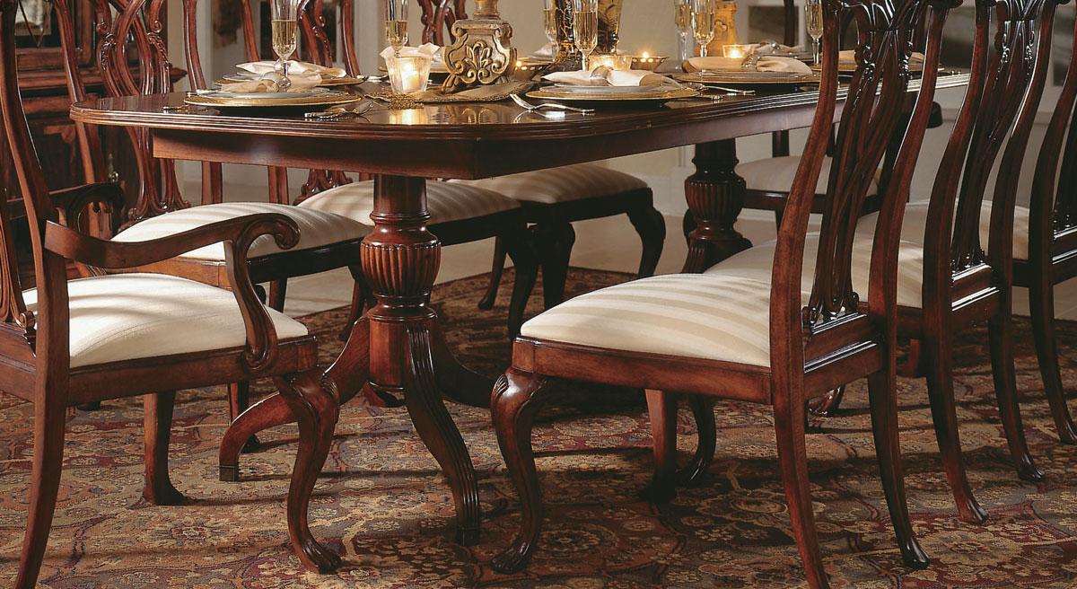American Drew Cherry Grove Double Pedestal Dining Table