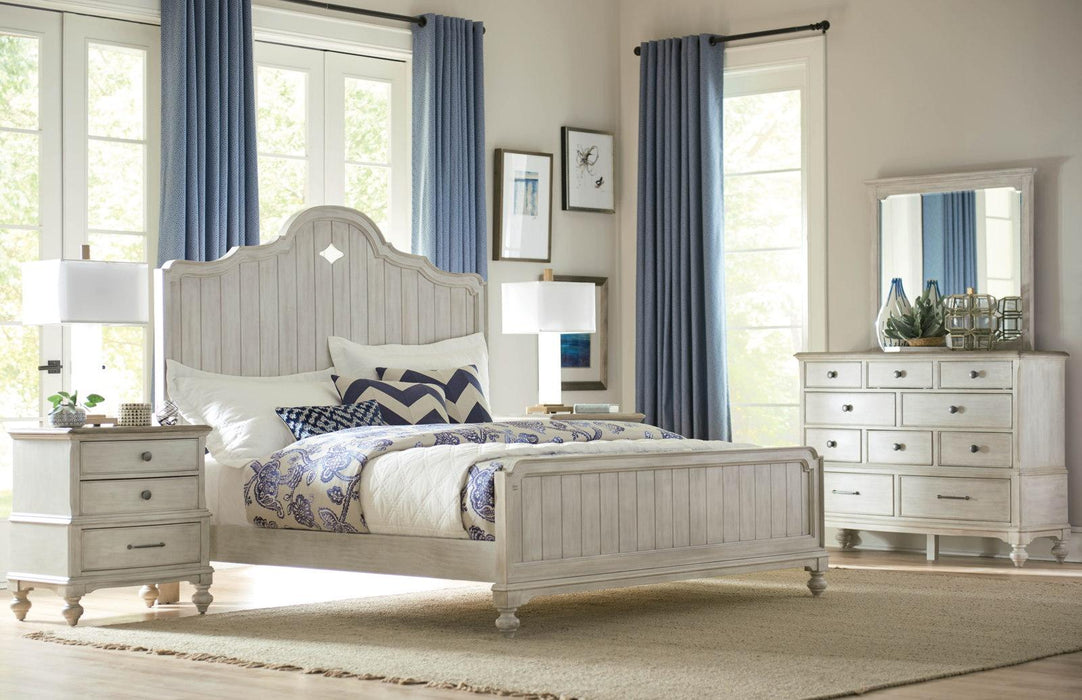 American Drew Litchfield King Laurel Panel Bed