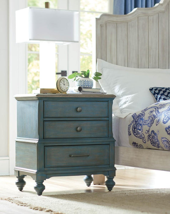 American Drew Litchfield Moray Nightstand and Blue